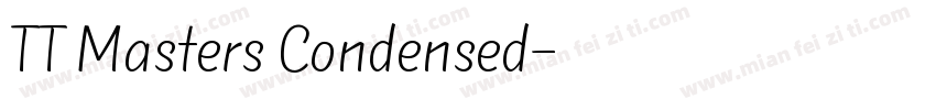 TT Masters Condensed字体转换